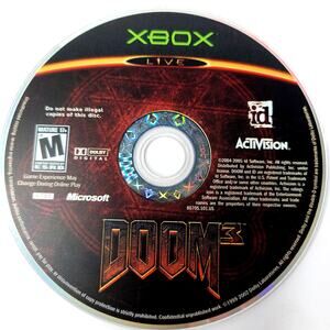 Doom 3 Microsoft Xbox 2005 Activision Disc Only Video Game Tested & Working